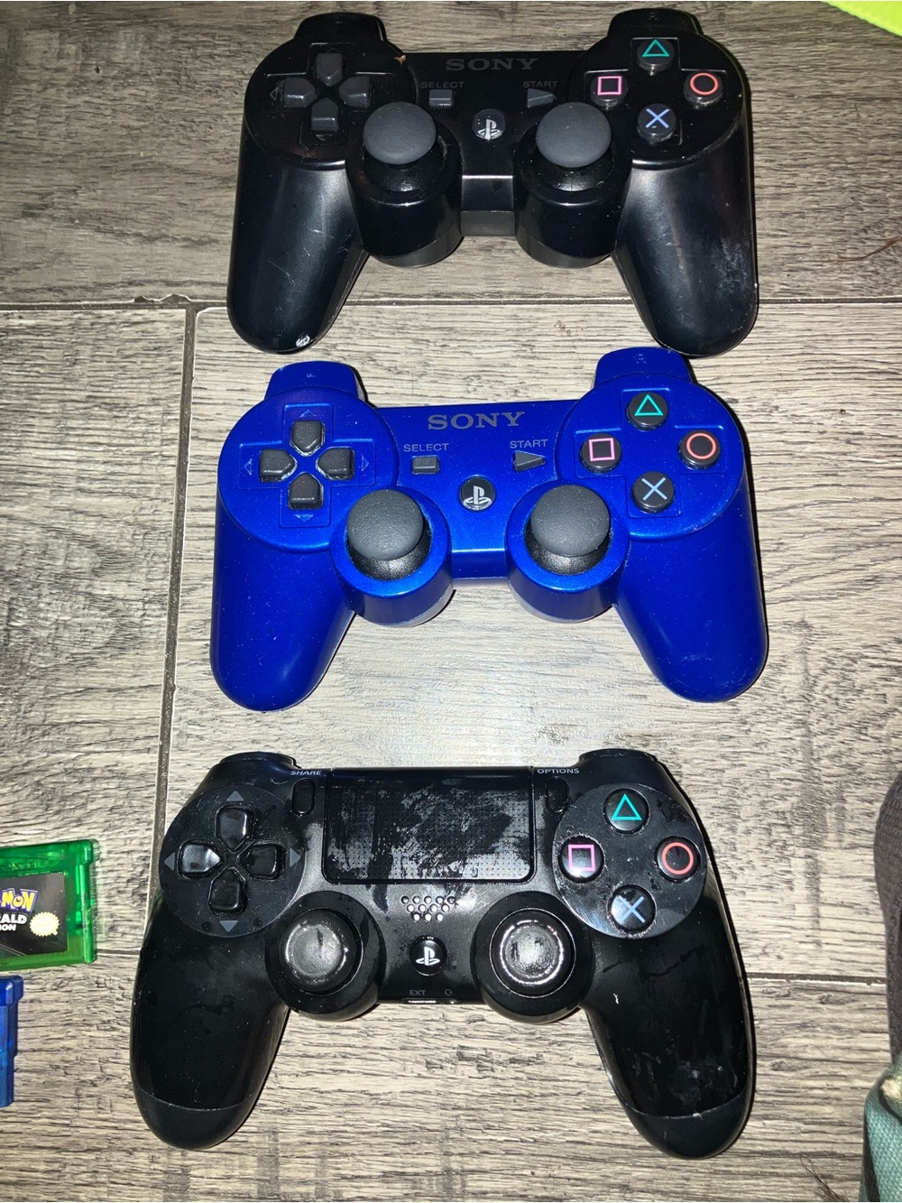 Sony DualShock Controllers Trio — Blue and Black Set